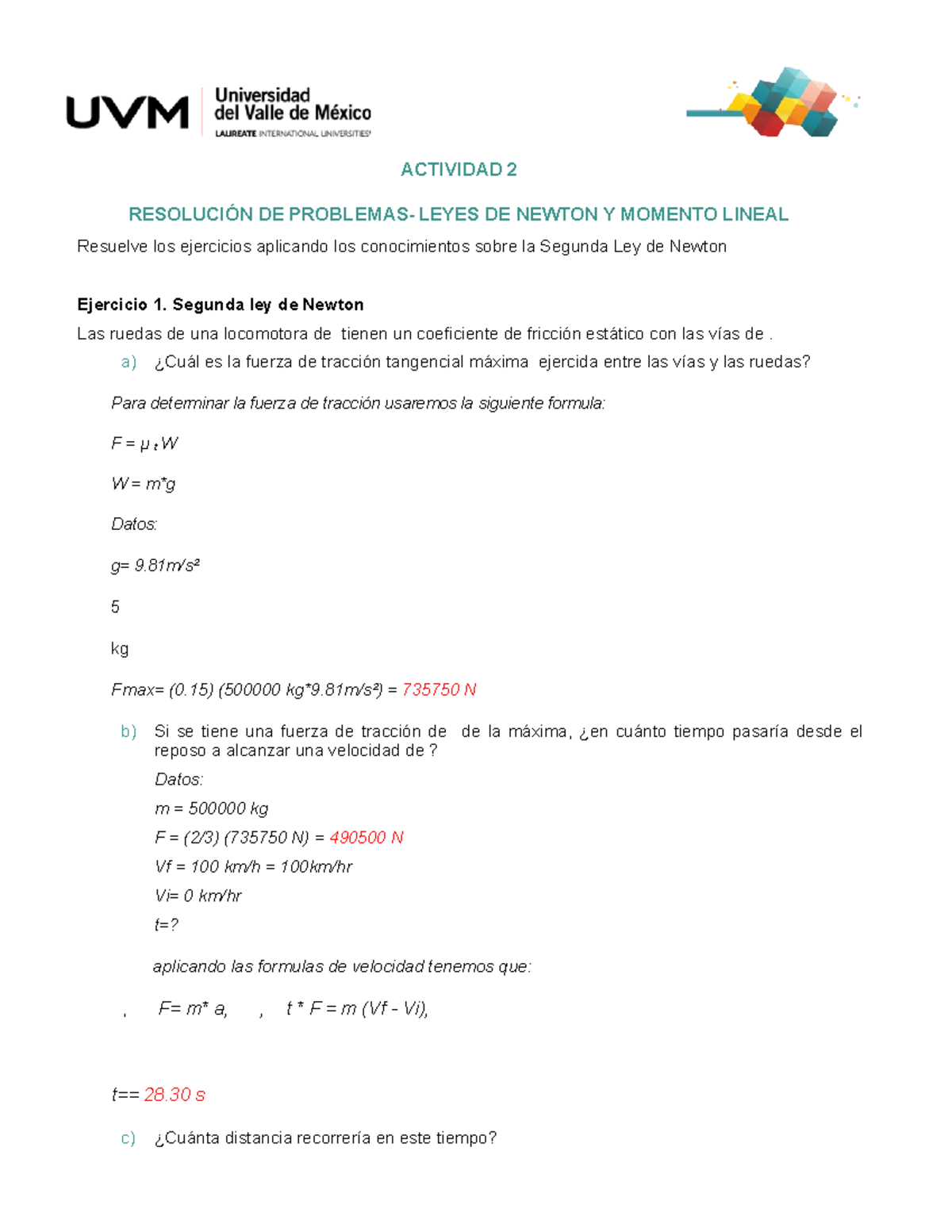 Ejercicios unidad 2 ya resueltos - ACTIVIDAD 2 RESOLUCIÓN DE PROBLEMAS ...
