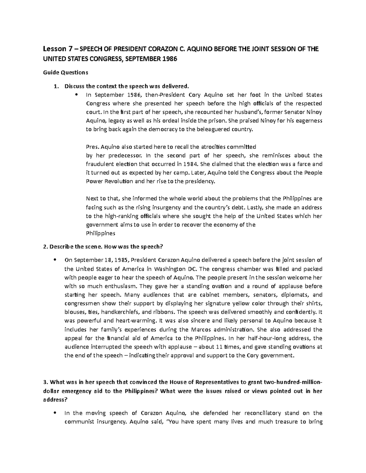 MARK JUDE Hofileña Bscrim 1A Reading IN Philippine History Lesson 7 ...