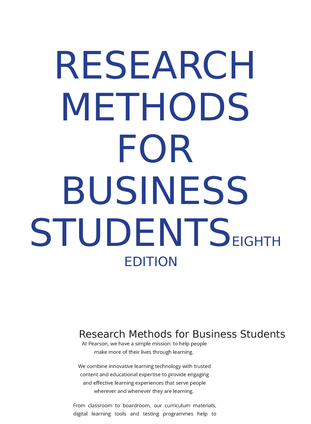 research methods for business students chapter 5 ppt