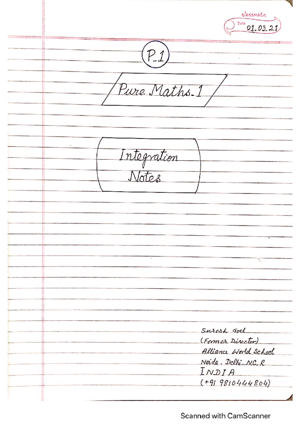 P1 integration revised notes - computer management - Studocu