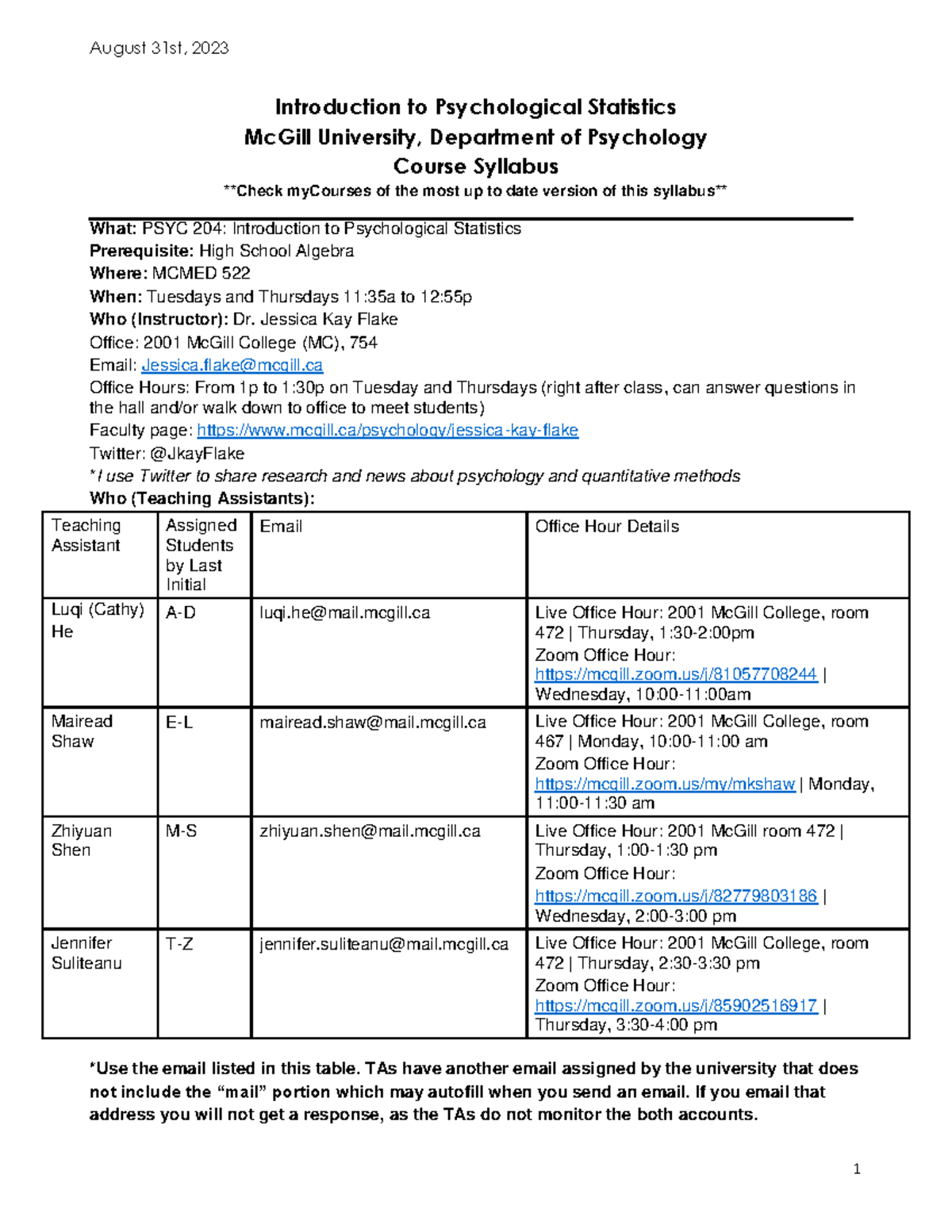 PSYC 204 Syllabus Introduction To Psychological Statistics McGill   Thumb 1200 1553 