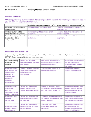 ELA lesson Plan Final - Lesson Plan Directions: Respond to the prompts ...