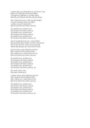 Another Love Lyrics - Follow Lyrics