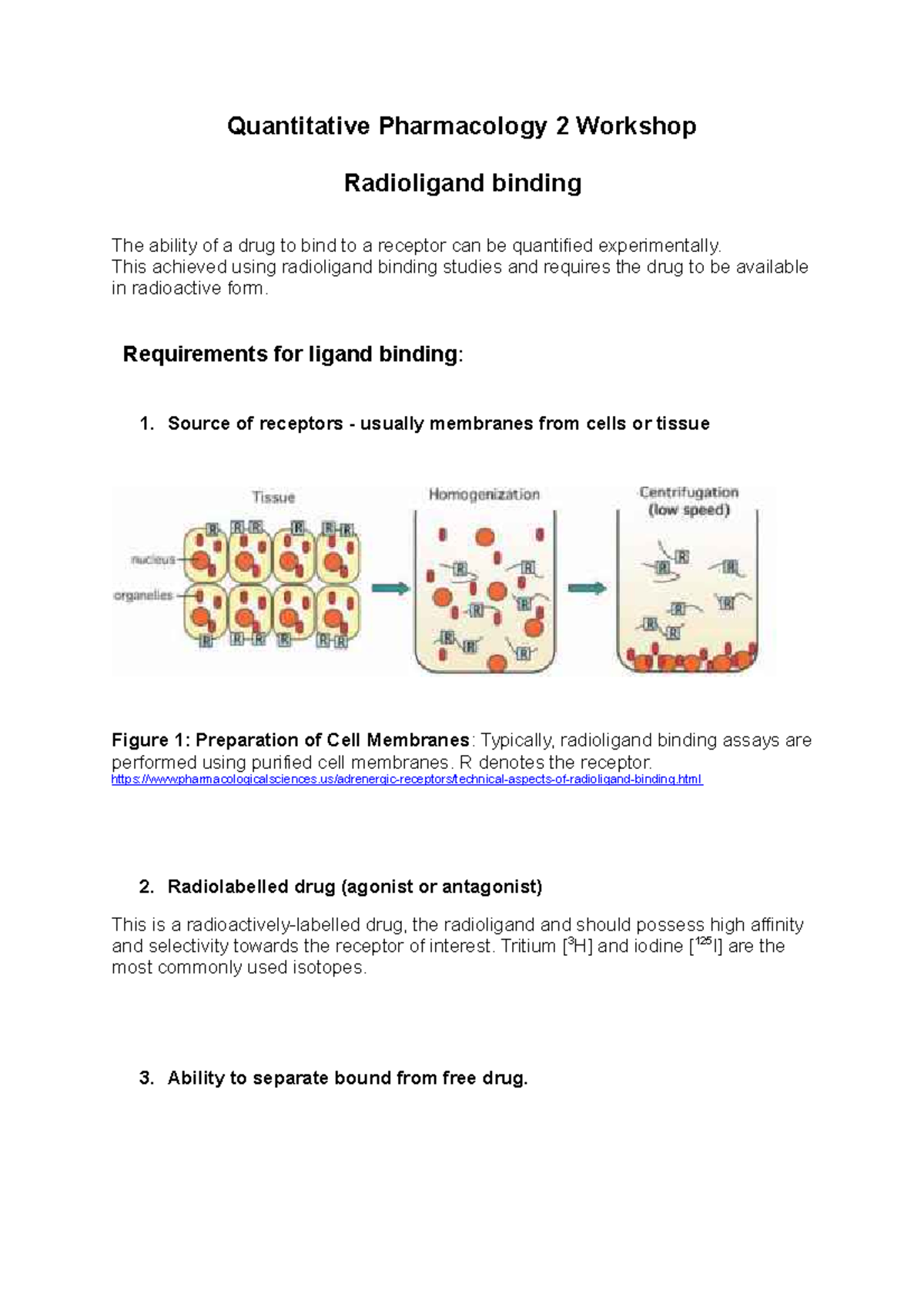 4PY009 Quantitative Pharmacology 2 Radioligand Binding - Quantitative ...