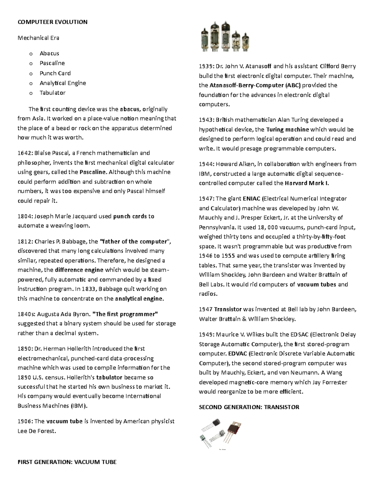 Computeer- Evolution-2 Living In the IT Era - COMPUTEER EVOLUTION ...