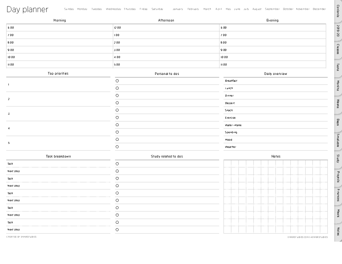 Free-Digital-Planner-Sunday you need to plan your week to accomplish ...