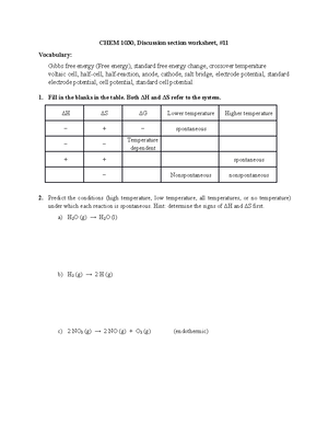 Practice Exam 1 - CHEM 1030 - Studocu