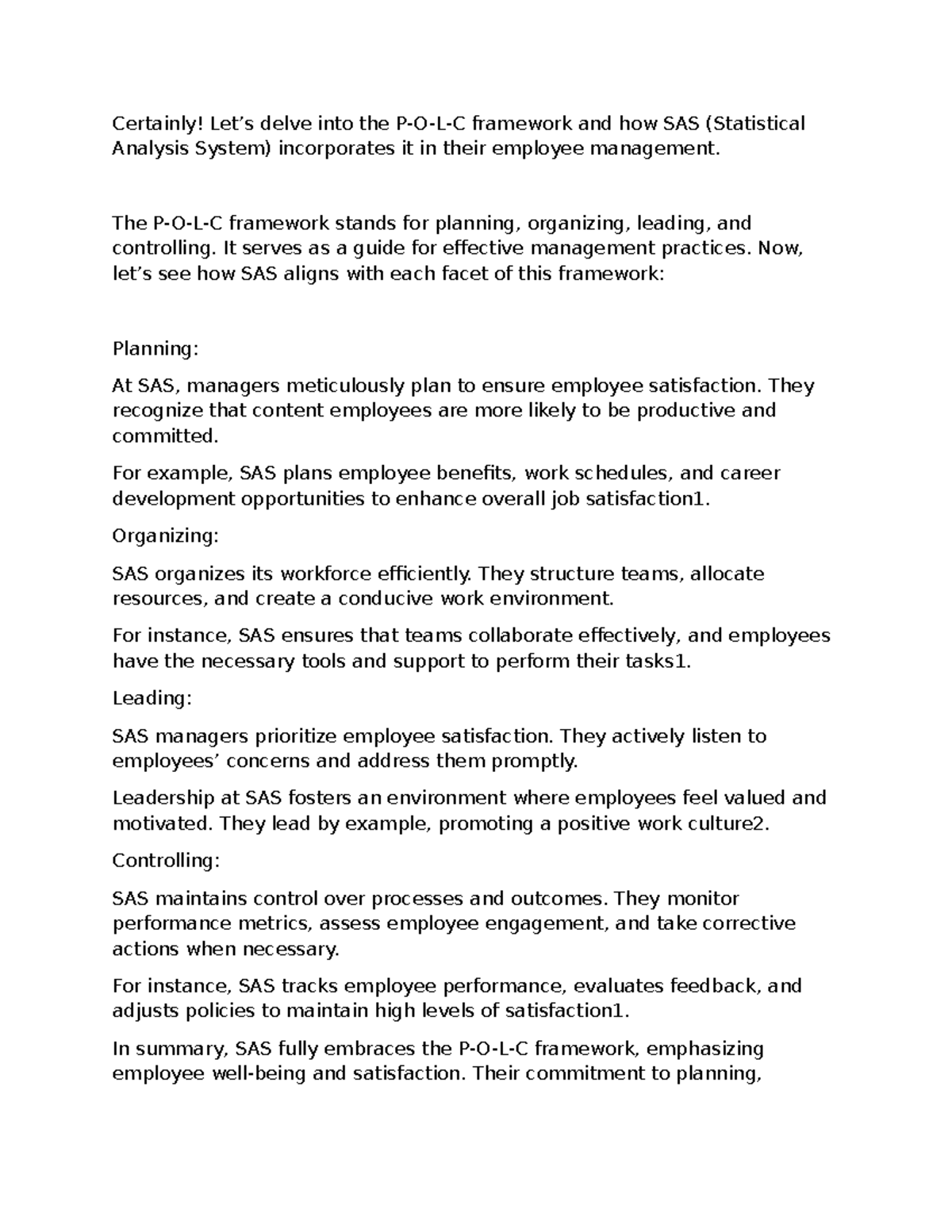 THE P-O-L-C Framework AMD Employee Managment - Certainly! Let’s delve ...