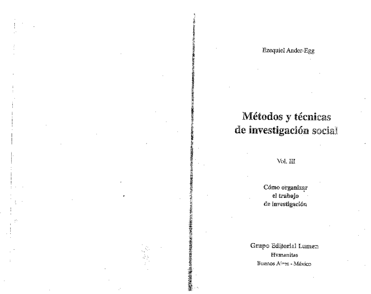 Metodologia De La Investigacion Ezequiel Ander Egg