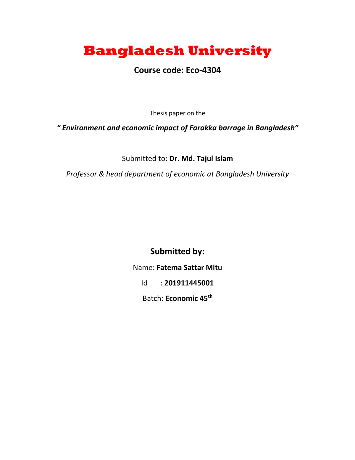 thesis paper in bangladesh