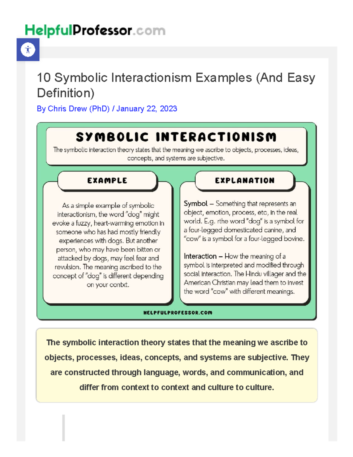 What Is The Symbolic Interactionist Perspective On Education