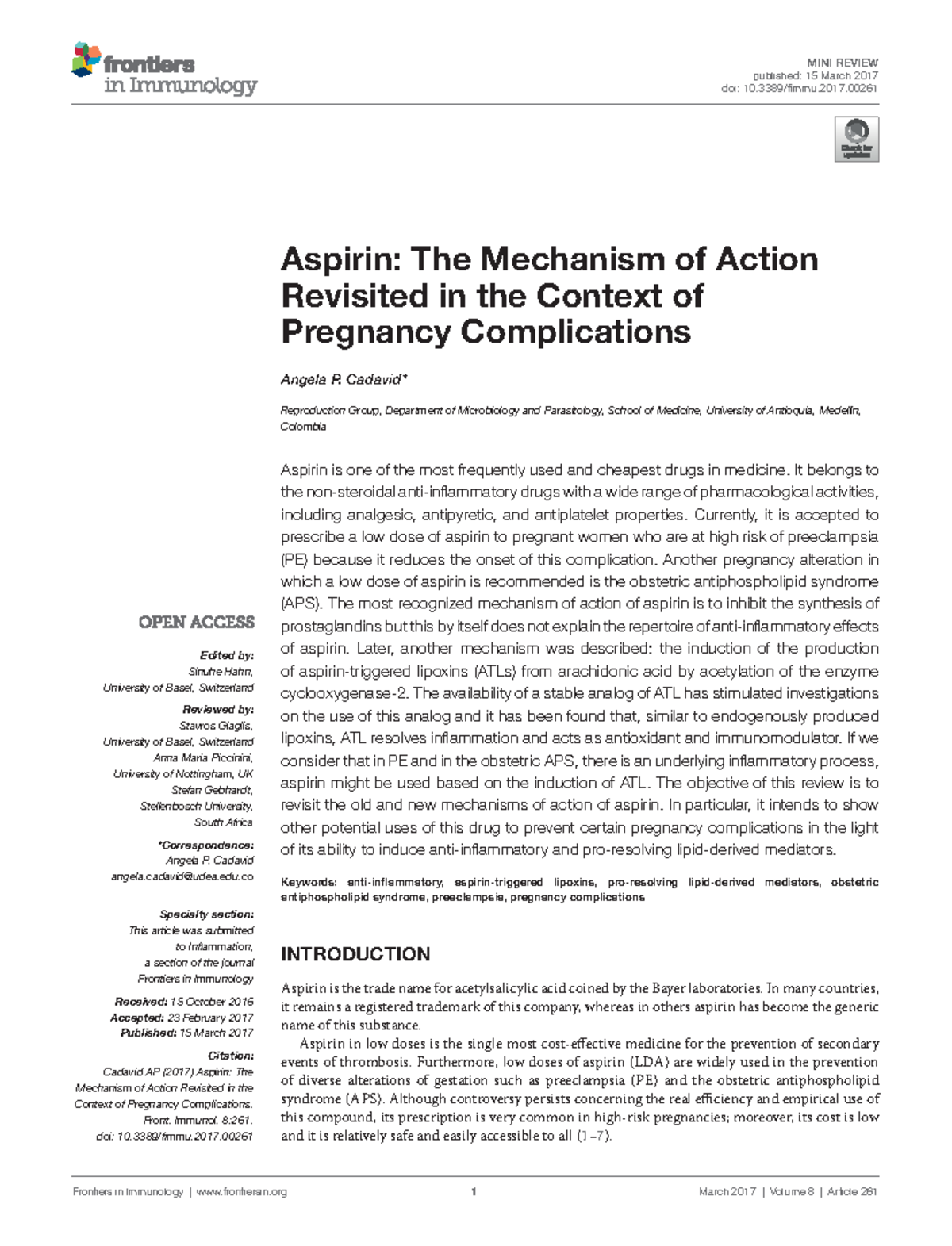 Aspirin The Mechanism of Action Revisited in the C Pharmacy KUHS Studocu