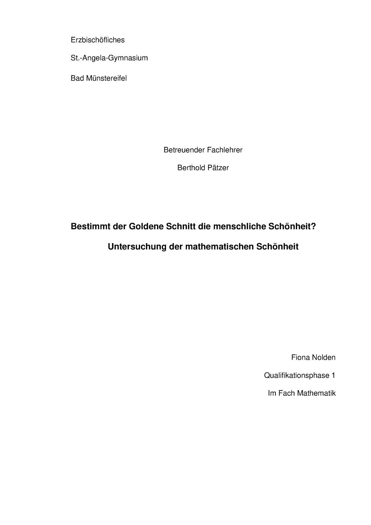 Facharbeit- Mathematik - Erzbischöfliches St.-Angela-Gymnasium Bad ...