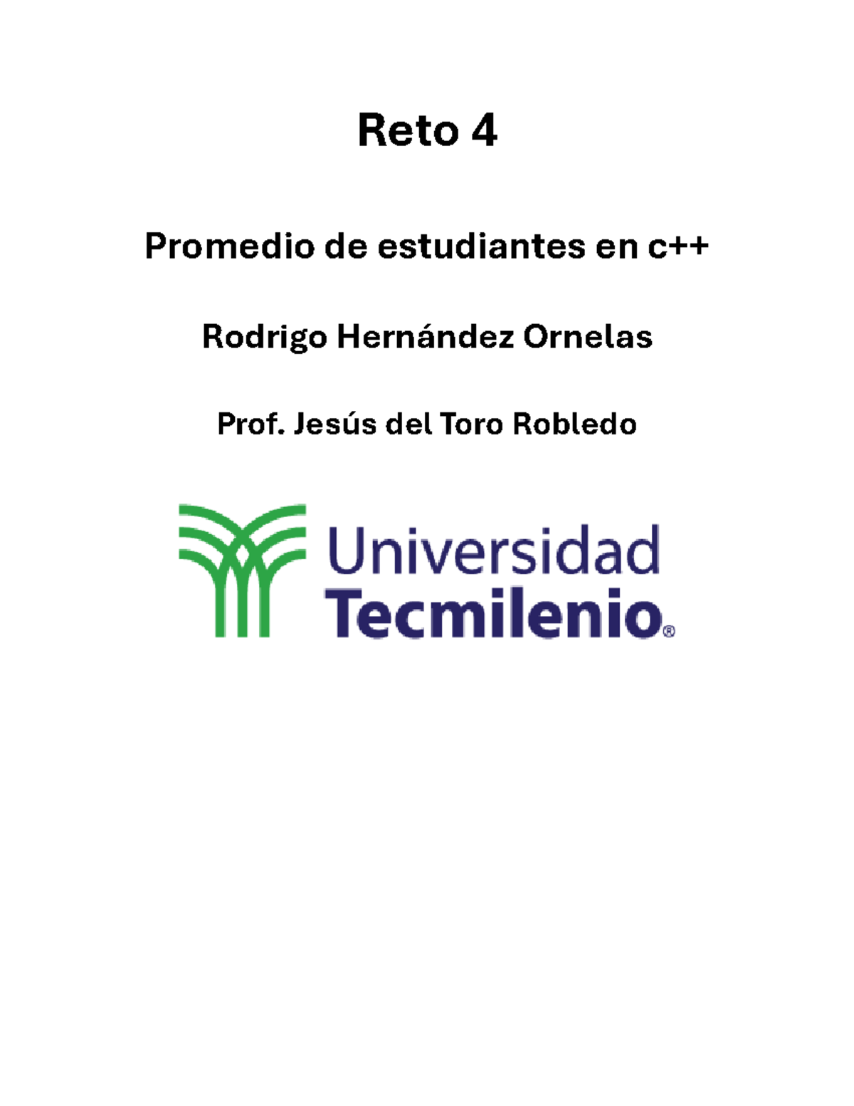 Reto 4 - Reto 4 c++ - Reto 4 Promedio de estudiantes en c++ Rodrigo ...