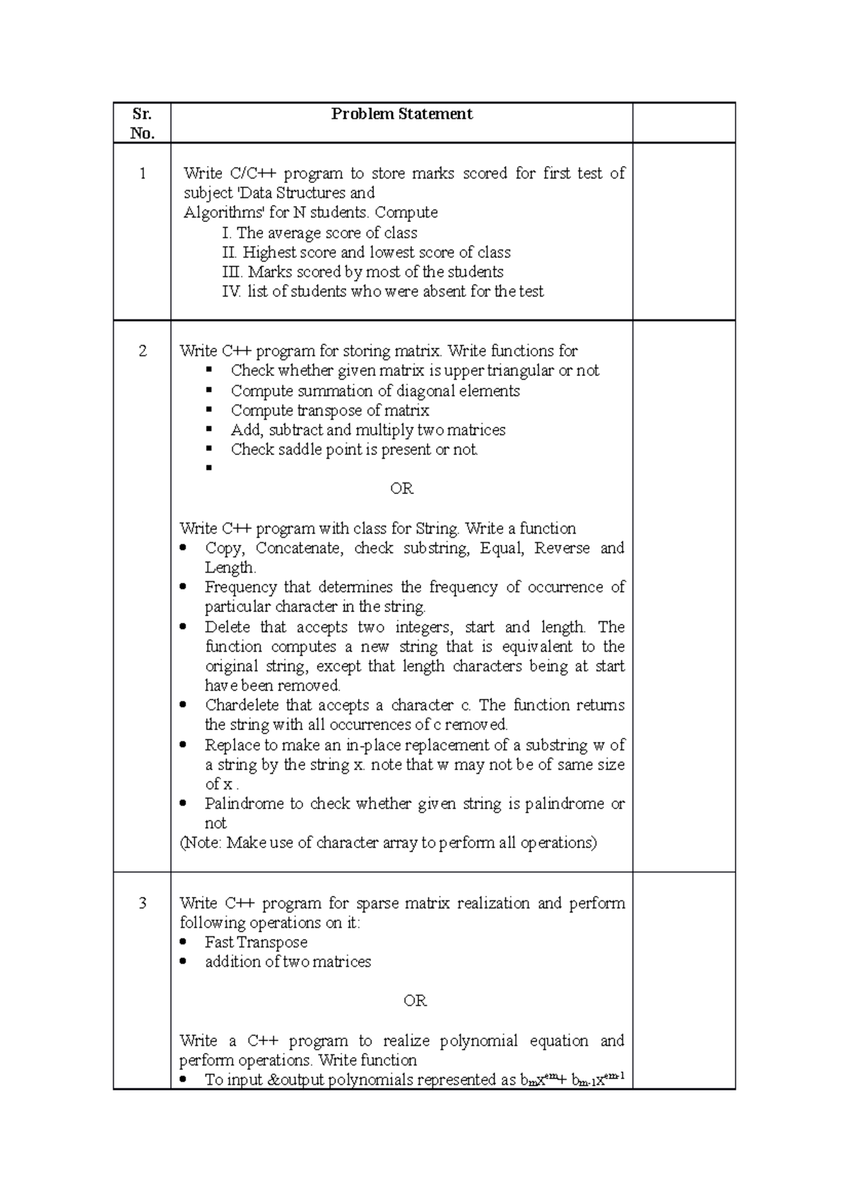 what is assignment problem in ds