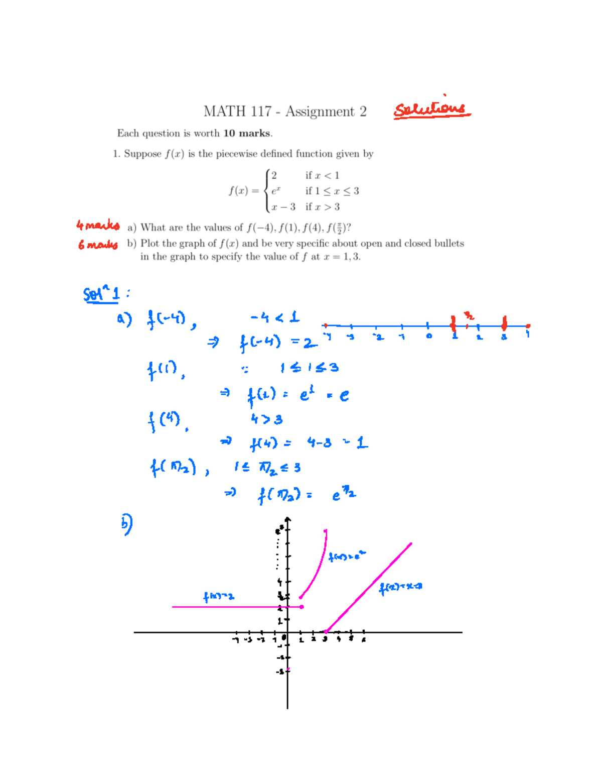 Assignment 2 solutions - Solutions marks Gmacks Sold a f C 4 4 1 ah fc ...