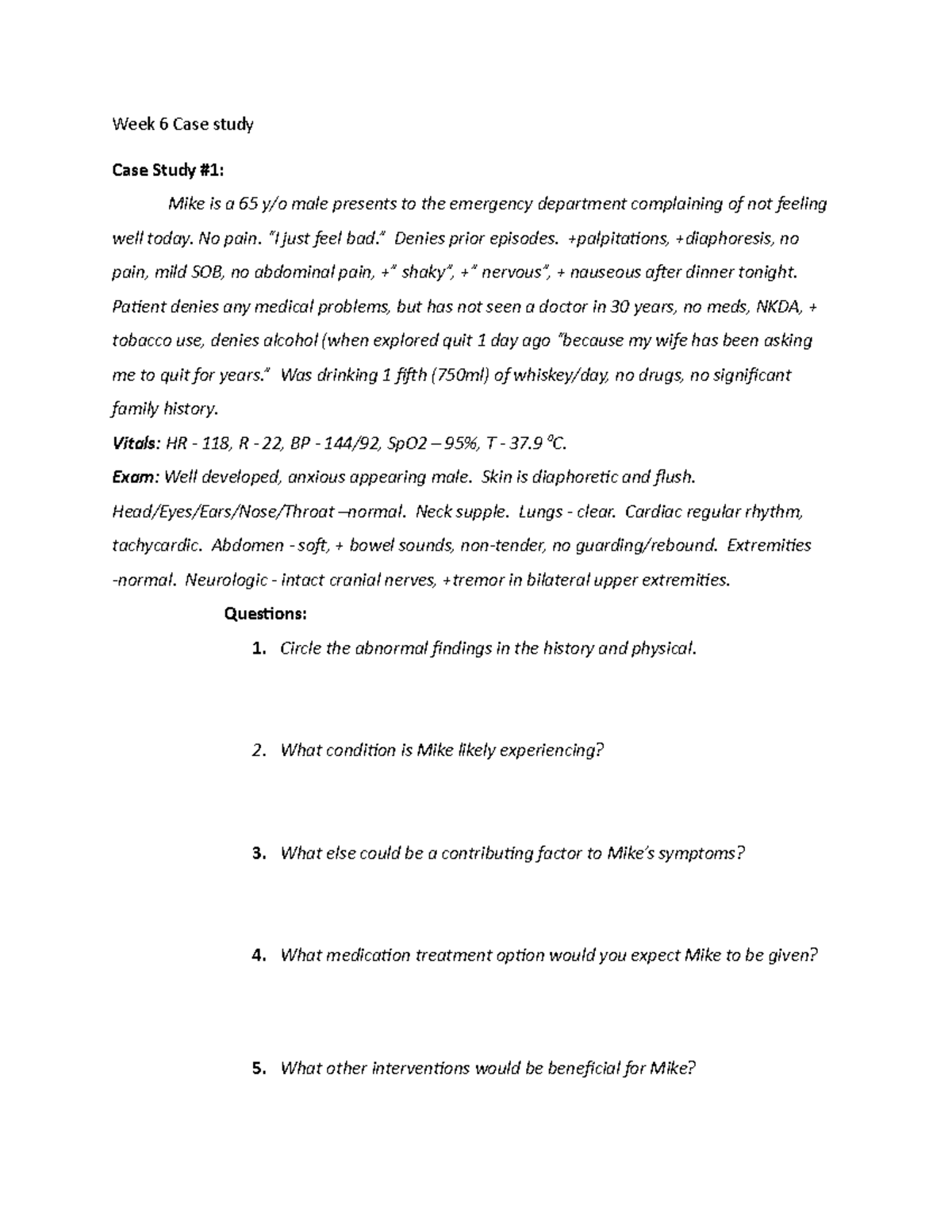 case study chapter 6 answers