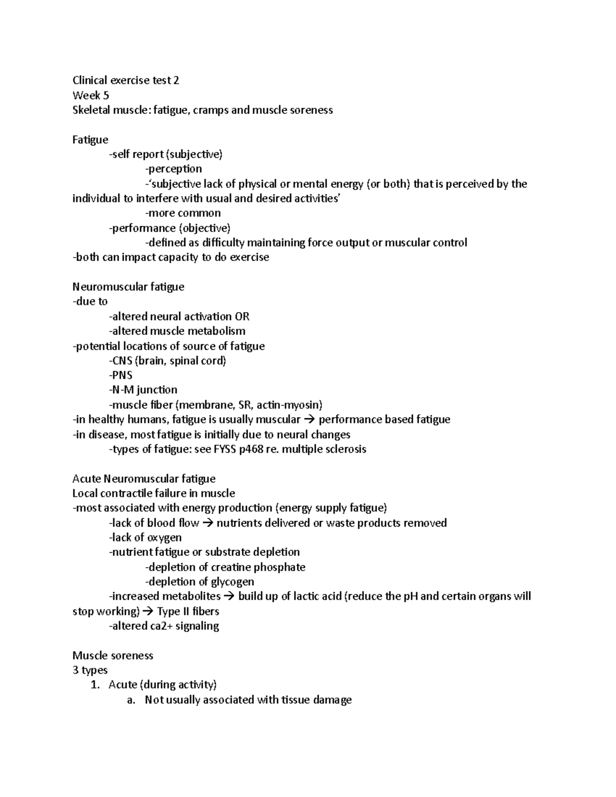 Clinical exercise test 2 - multiple sclerosis Acute Neuromuscular ...