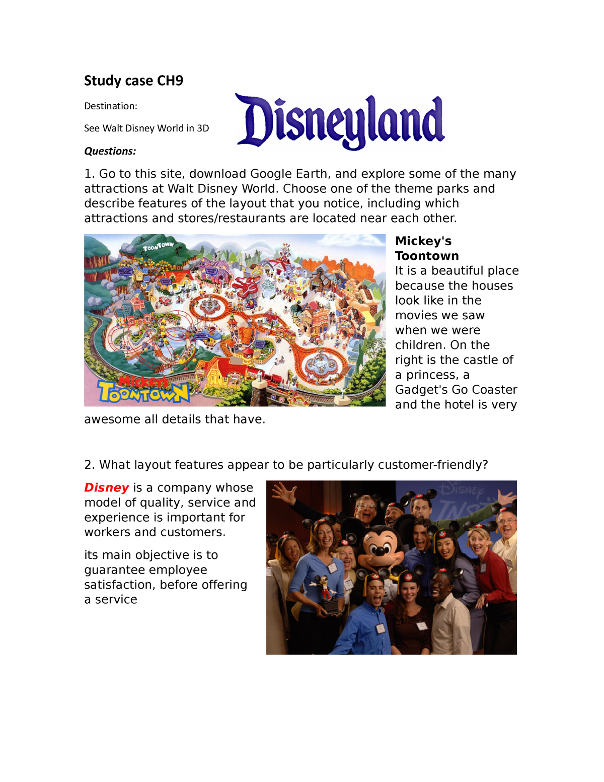 disney world case study