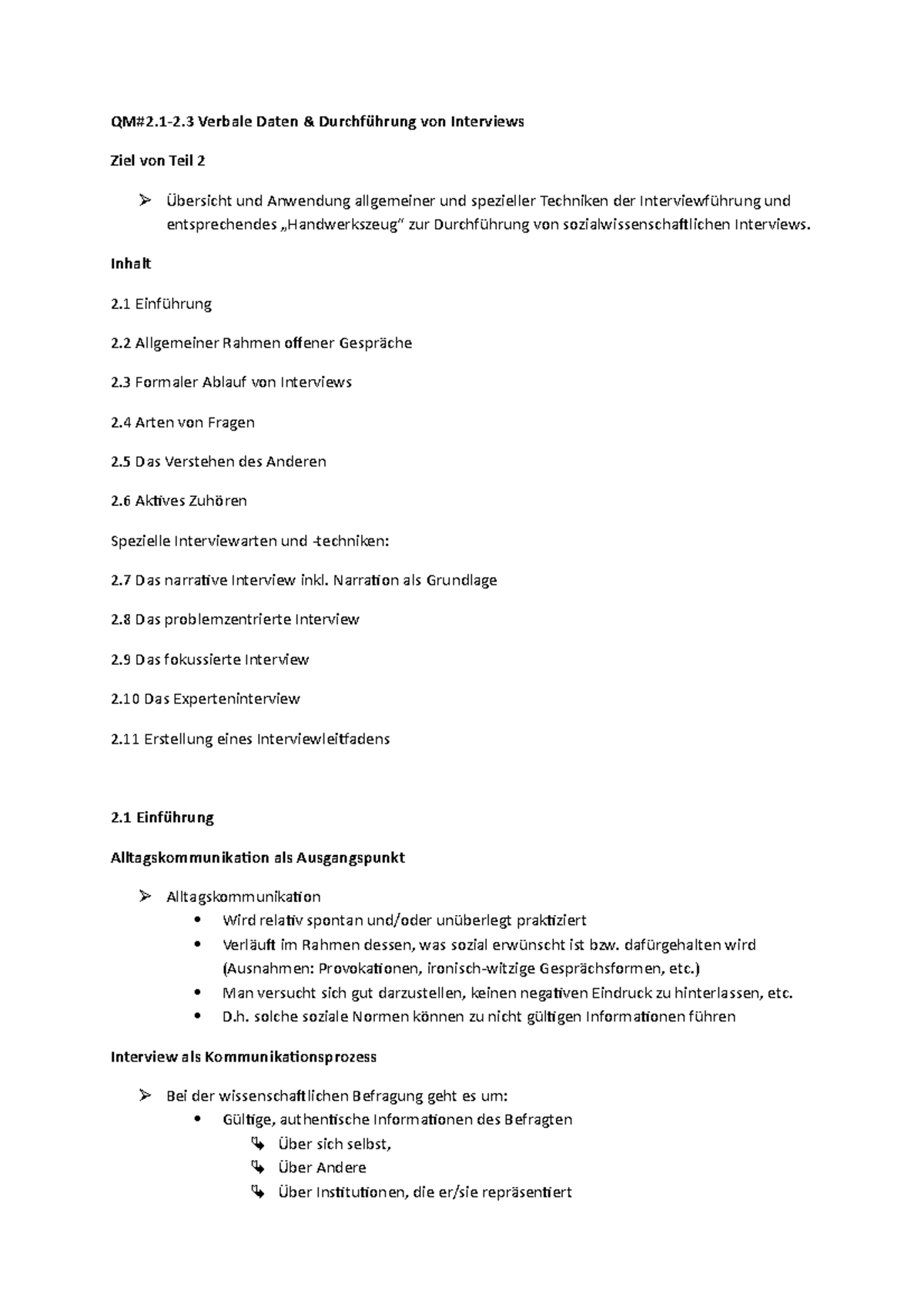 Zusammenfassung -Verbale Daten - QM#2.1-2 Verbale Daten & Durchführung ...