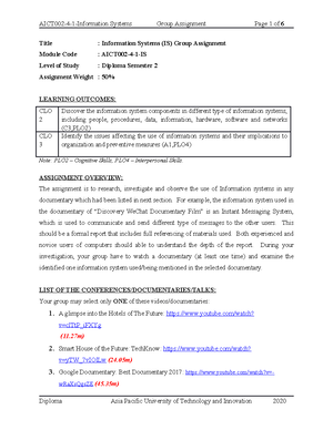 BIS SEM 2 Final - blah blah blah - TEMPLATE FOR FYP - FINAL REPORT v ...