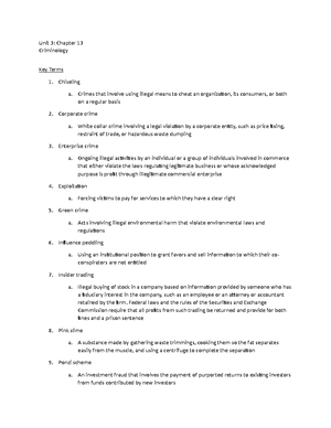 Chapter 1 Worksheet - Unit 1 Criminology Marisa Clifton Ms. Guido CJC ...