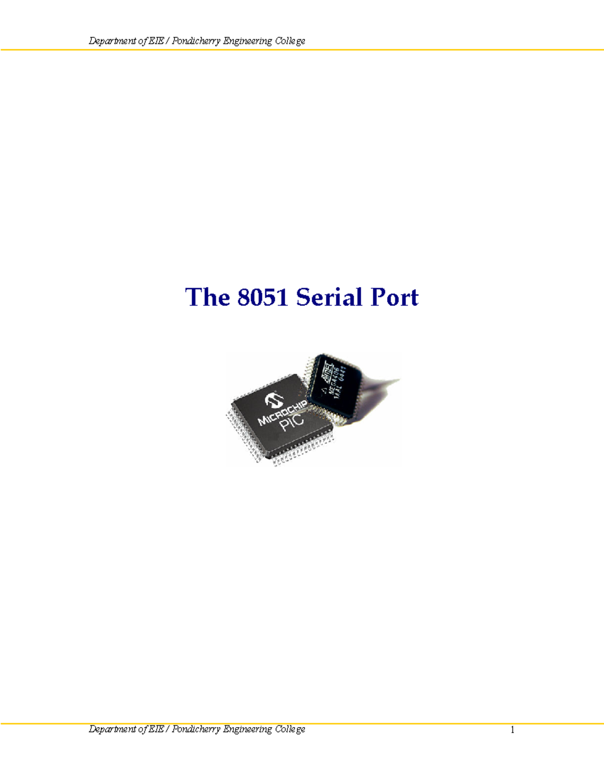 8 serial port notes The 8051 Serial Port Studocu