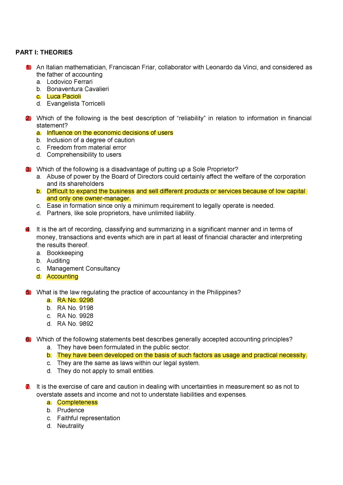 Midterms Reviewer - PART I: THEORIES An Italian mathematician ...