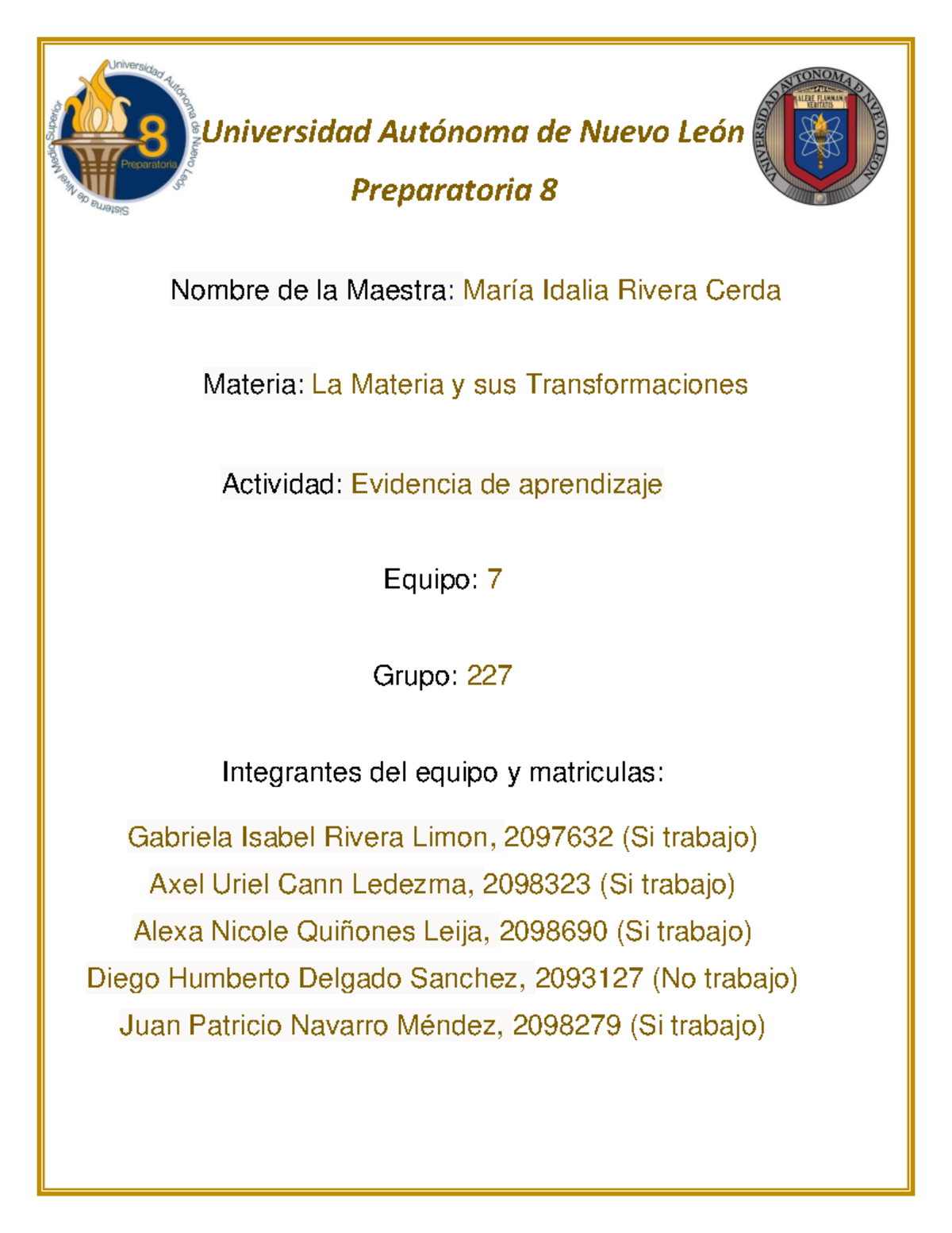 Evidencia de etapa 2 Ev2 LMy T - Universidad Autónoma de Nuevo León ...