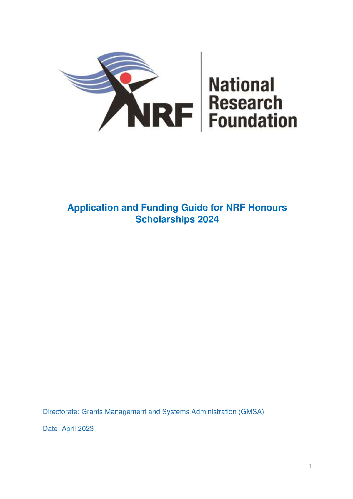 DSI NRF Honours Application and Funding Guide for 2024 Application