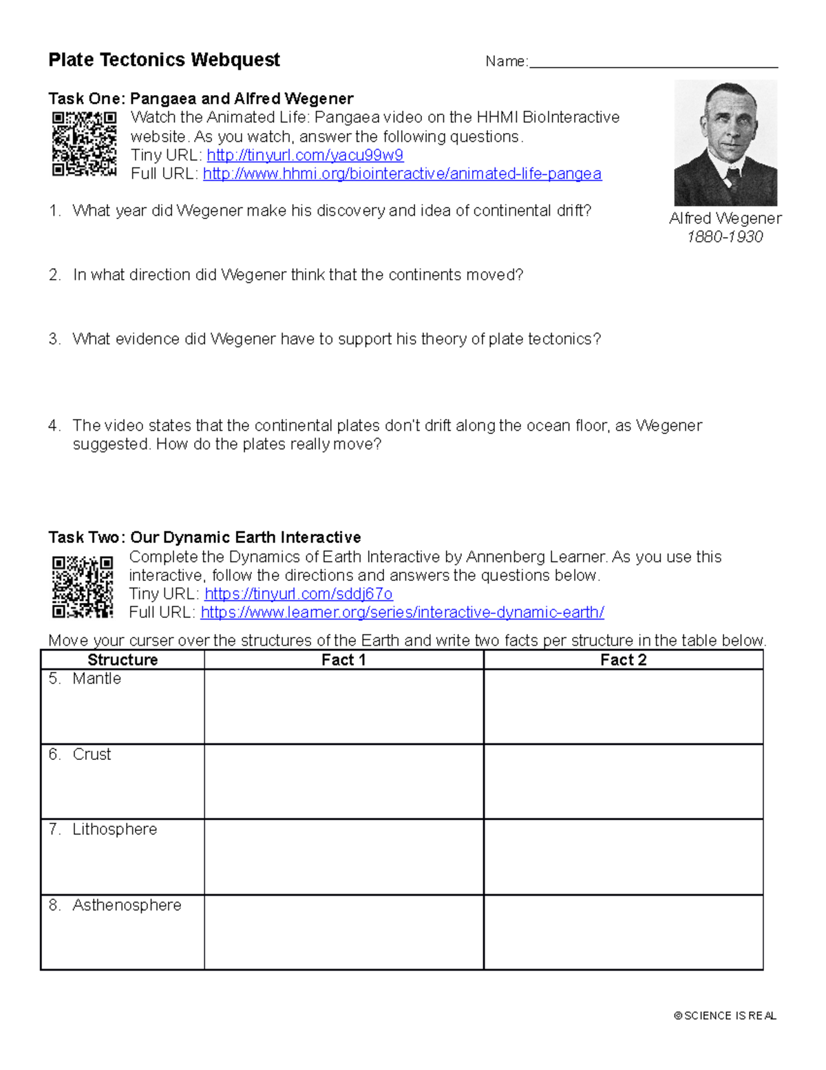 Plate Tectonics Unit Review quest Plate Tectonics quest Name