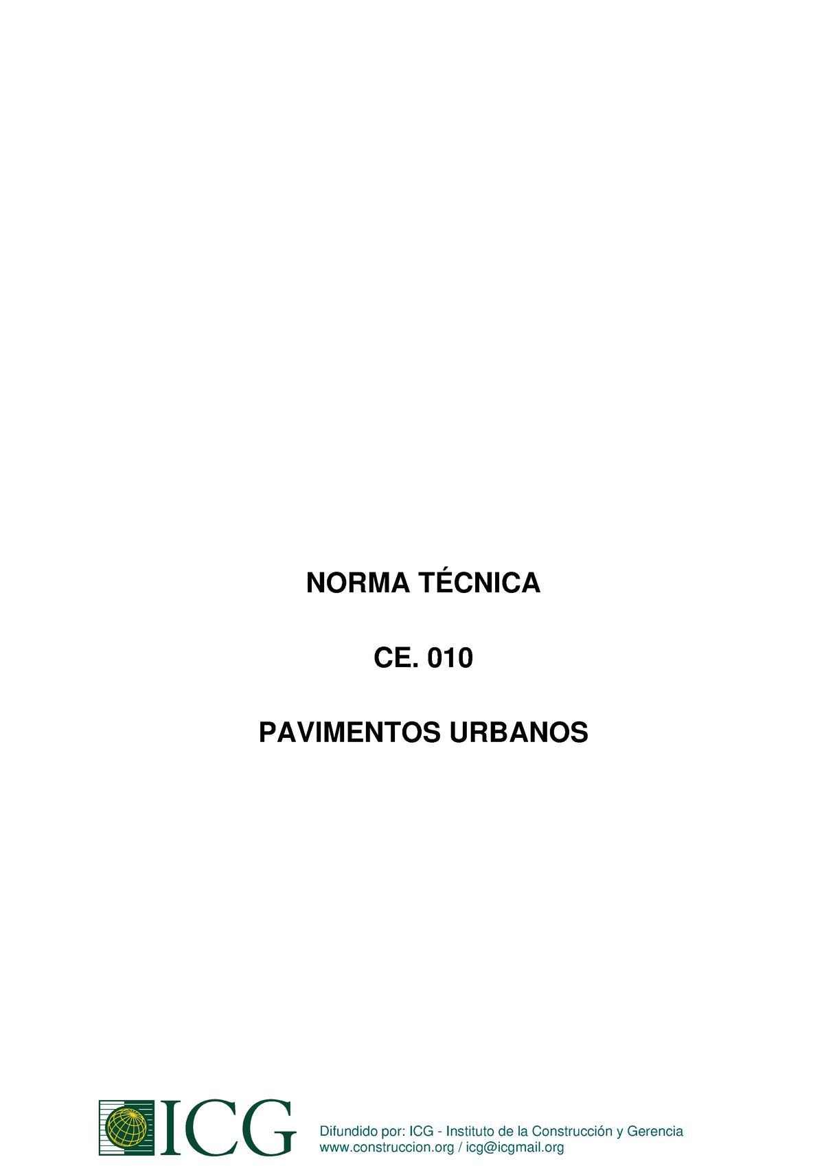 Pavimentos Urbanos - Documentos Académicos - NORMA TÉCNICA CE. 010 ...