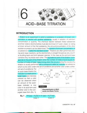 Lab 8 - Lab 8 : Determining K Of A Weak Acid - CHEM162L - Studocu