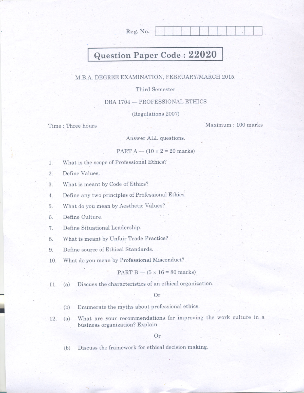 research and publication ethics previous year question paper