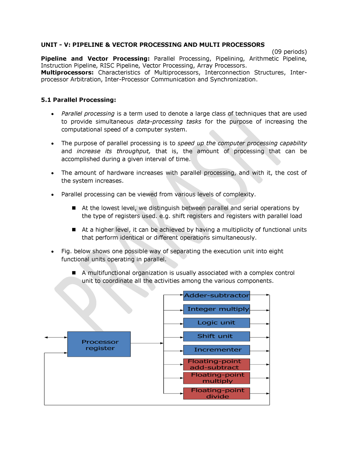 pipeline-vector-processing-and-multi-processors-computer-architecture