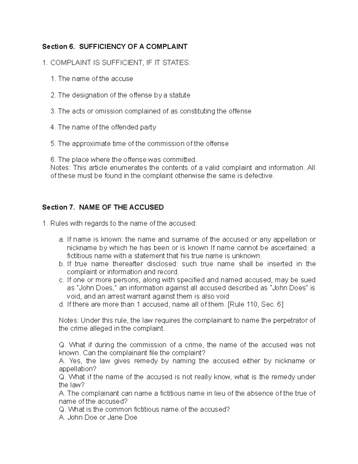 CRI417- Lesson 7 - Court testimony - Section 6. SUFFICIENCY OF A ...