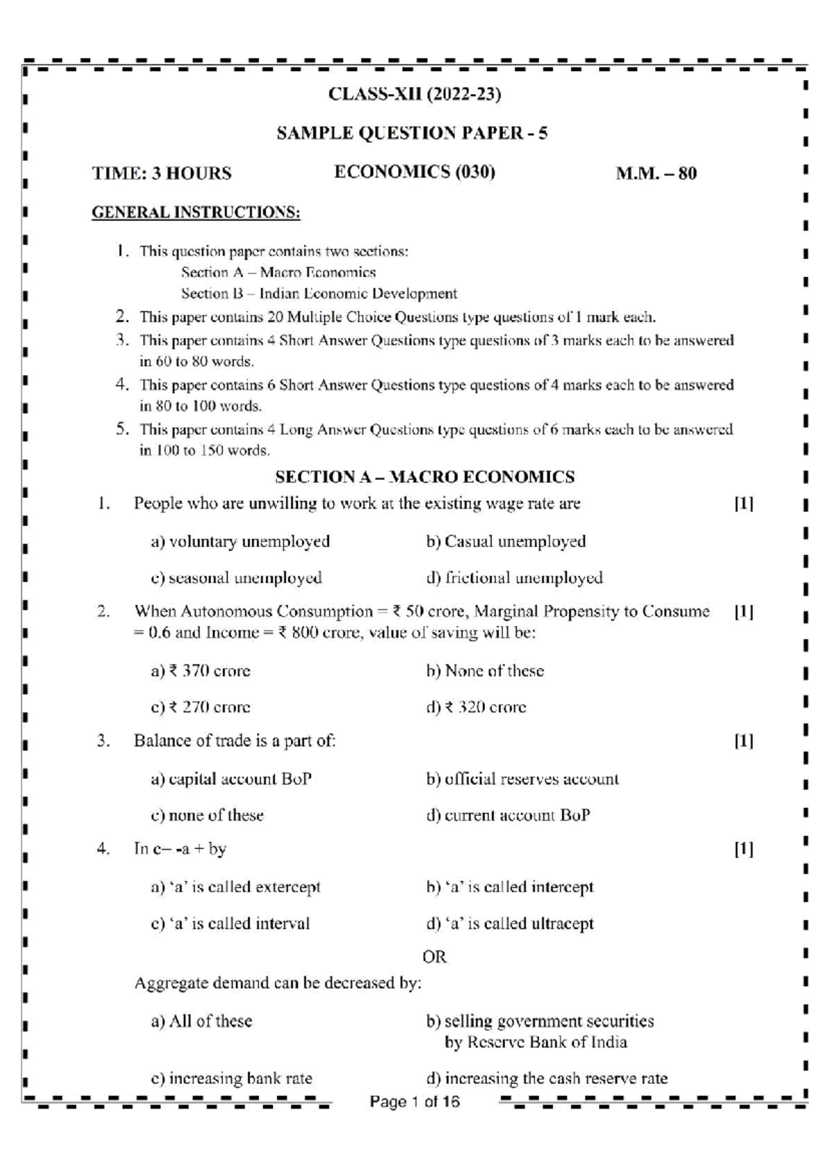 economics-2023-set-5-question-paper-class-9-economics-cbse-studocu