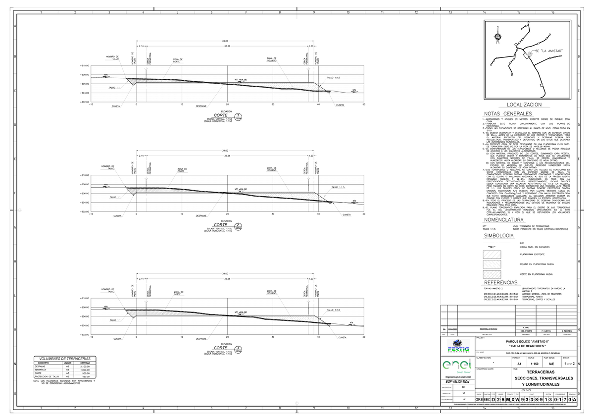 GRE.EEC.D.25.MX.W.93389.13 - CORTE 1 CORTE 2 CORTE 3 O N M L H G F E D ...