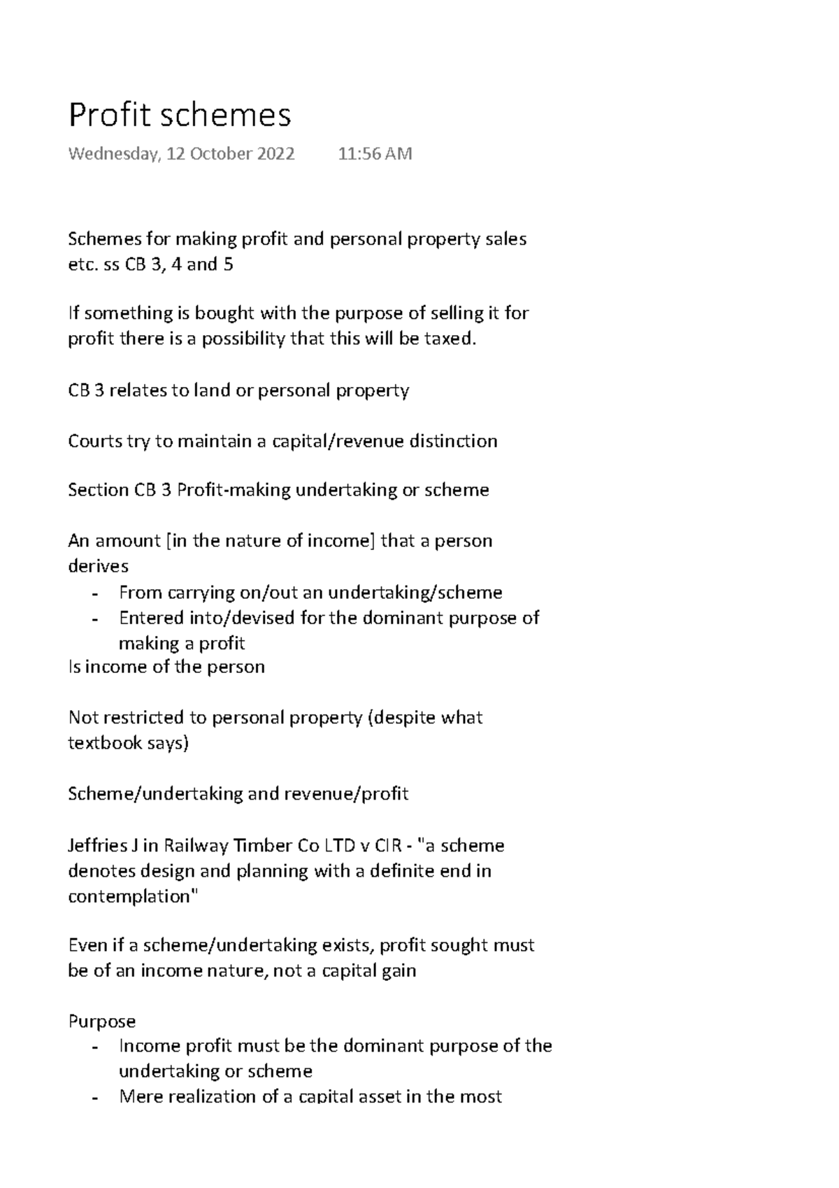 Profit schemes - Schemes for making profit and personal property sales ...