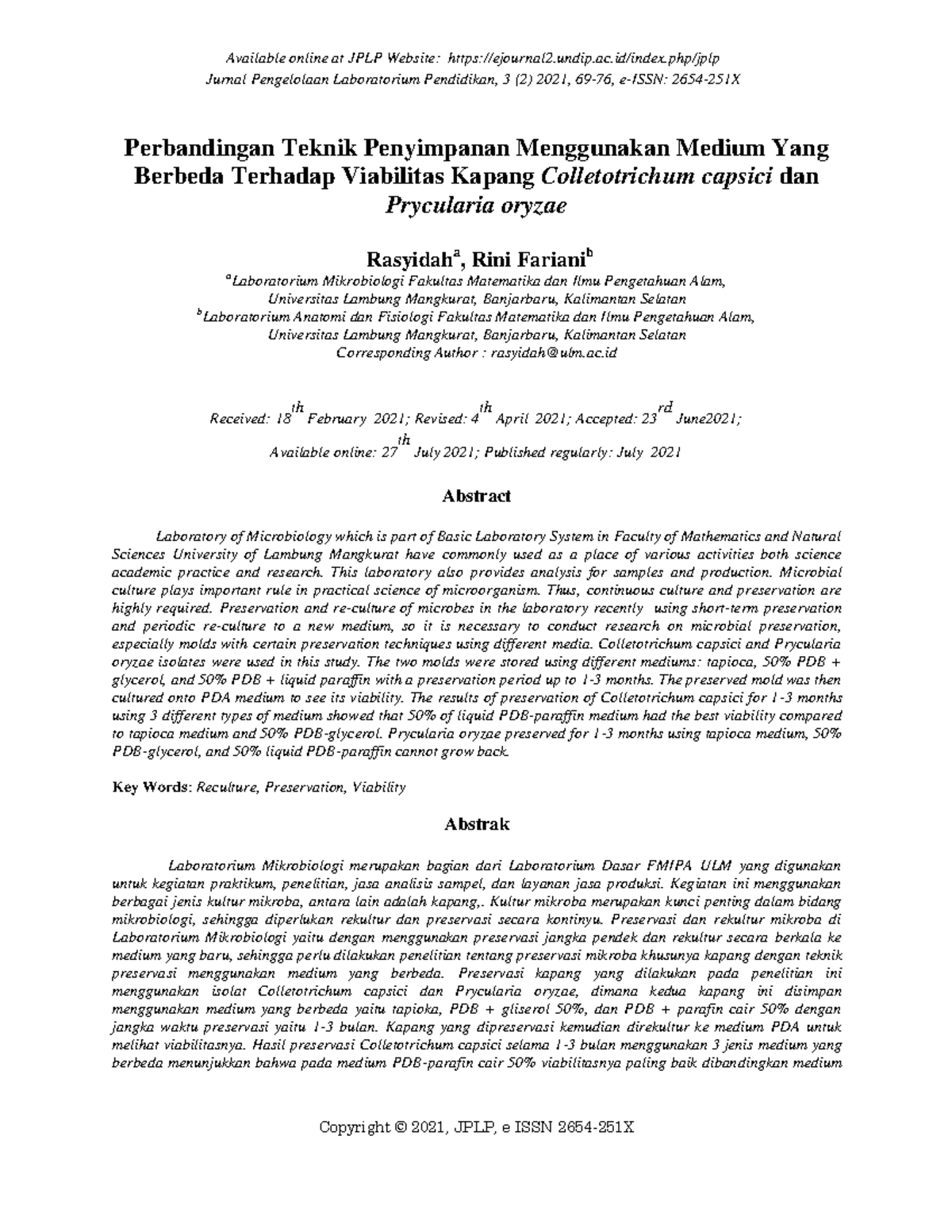 11556 37858 1 SM - Praktikum - Available online at JPLP Website ...