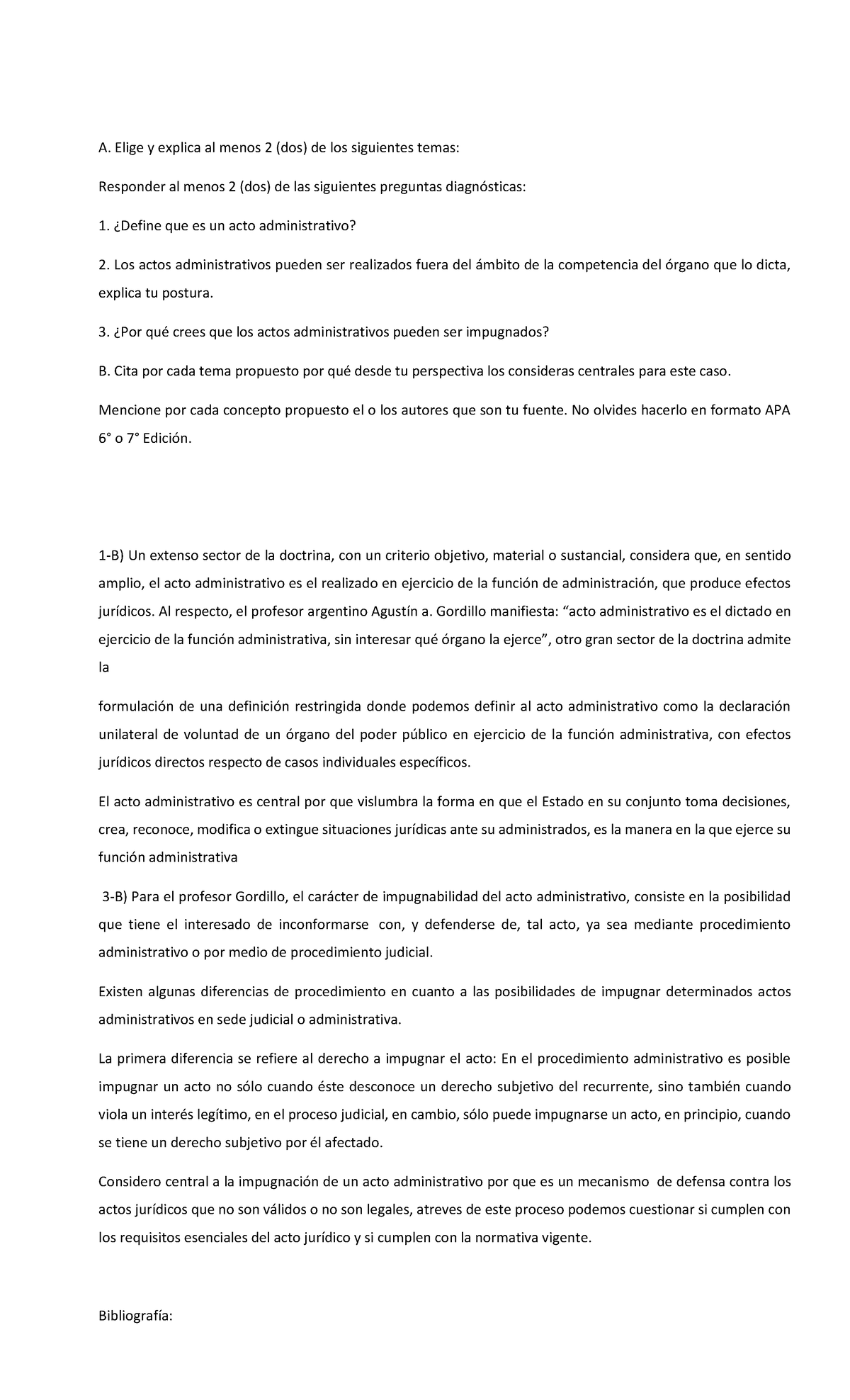 FORO 1 Derecho Administrativo 90 A. Elige y explica al menos 2 (dos