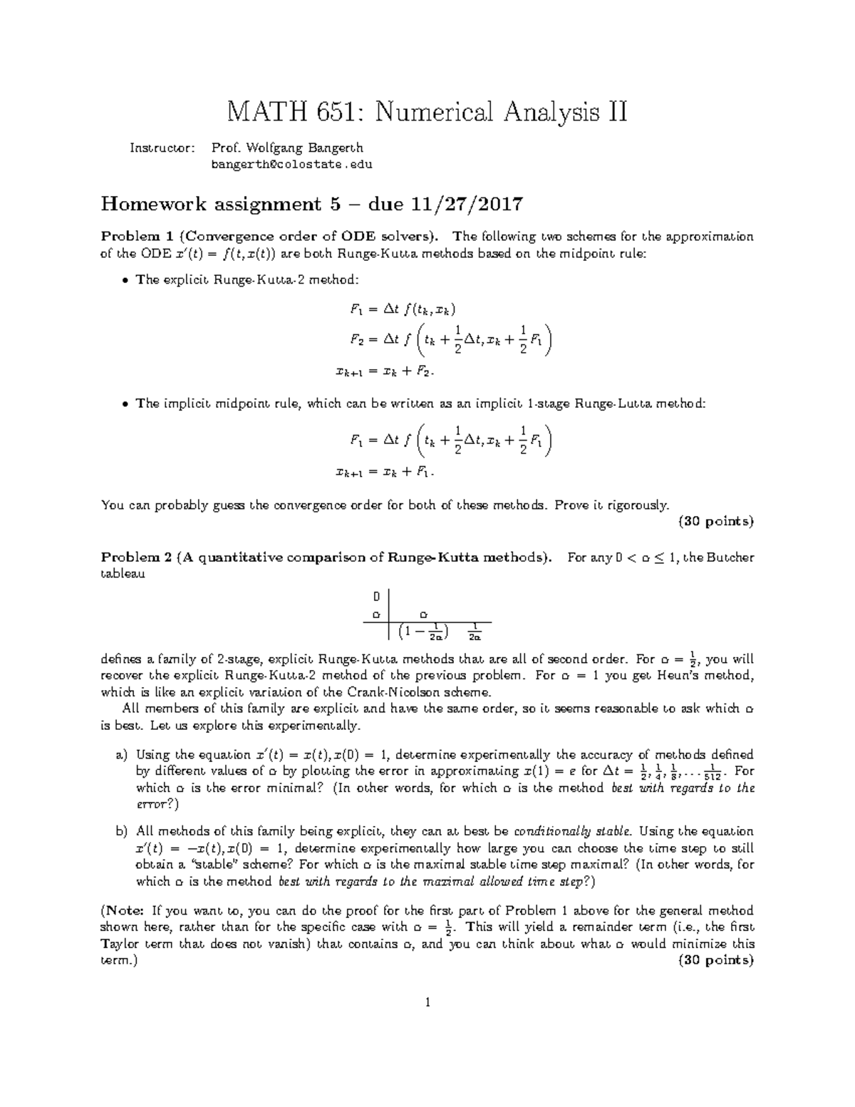 Homework-05 - MATH 651: Numerical Analysis II Instructor: Prof ...