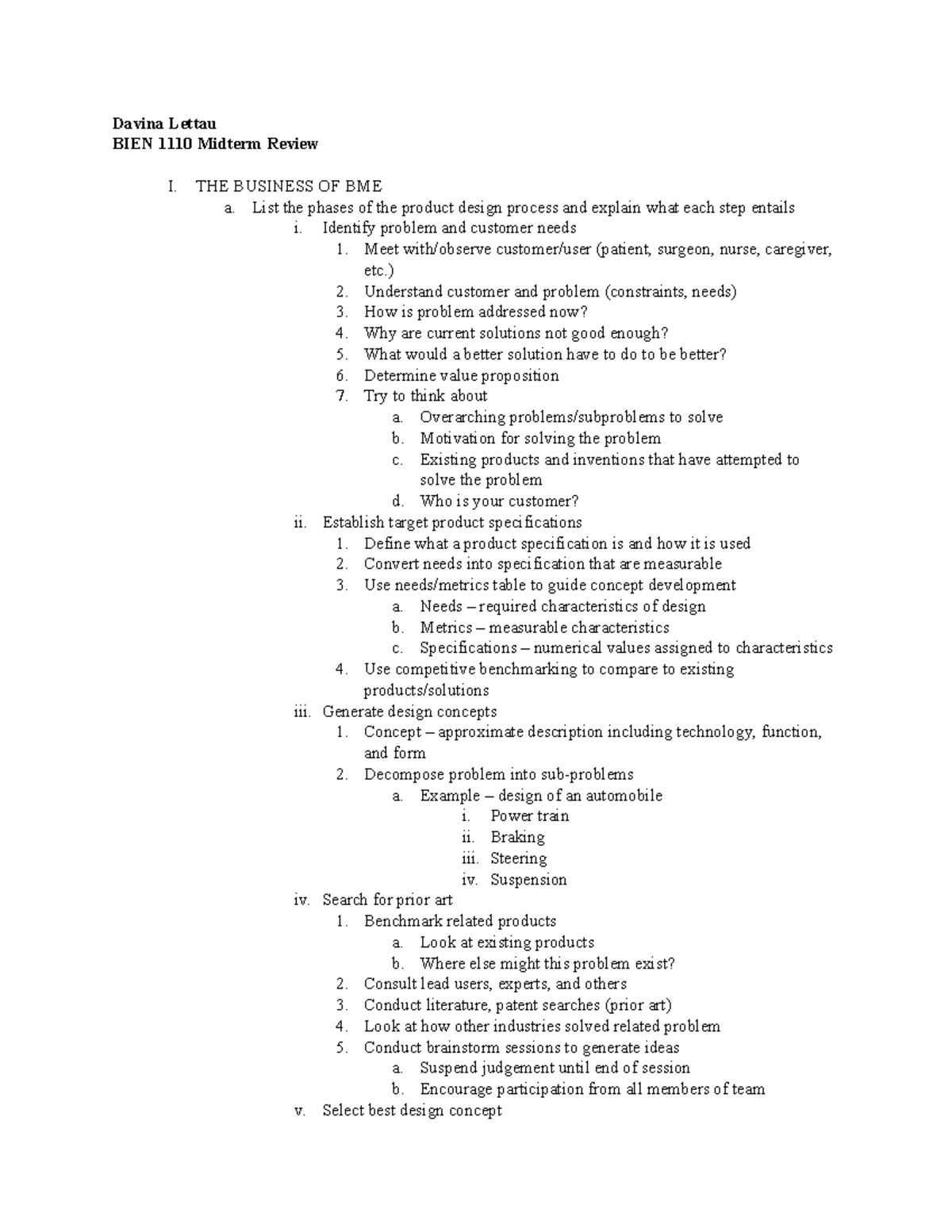 midterm-review-the-business-of-bme-a-list-the-phases-of-the-product