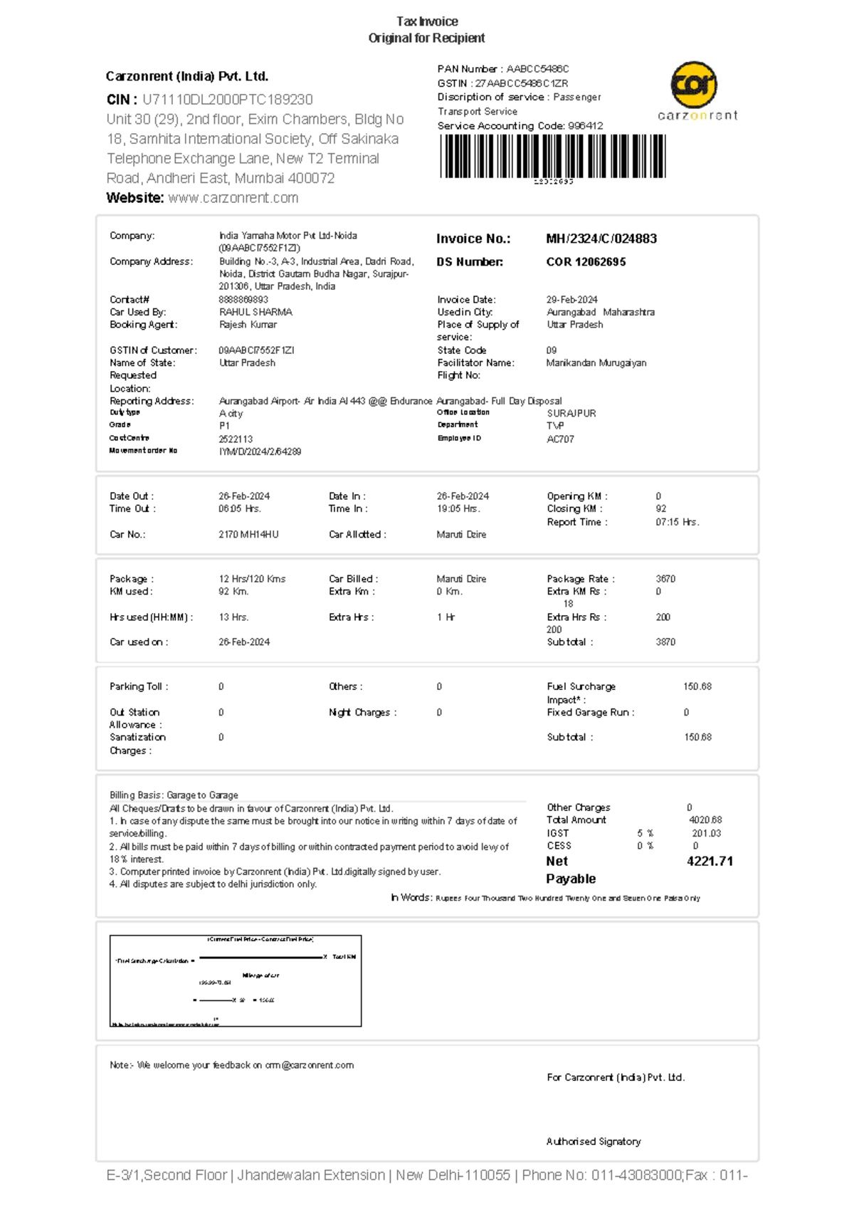 1 64289 MH-2324-C-024883 1 Invoice - Tax Invoice Original for Recipient ...