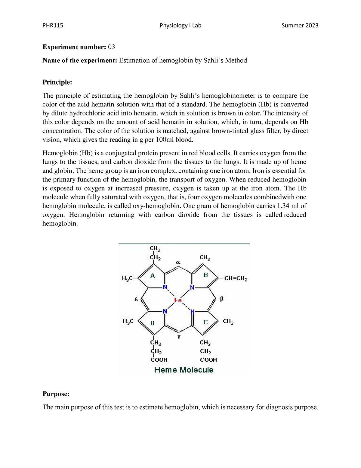 Estimation Of Hemoglobin By Sahli S Method Experiment Number 03 Name   Thumb 1200 1553 