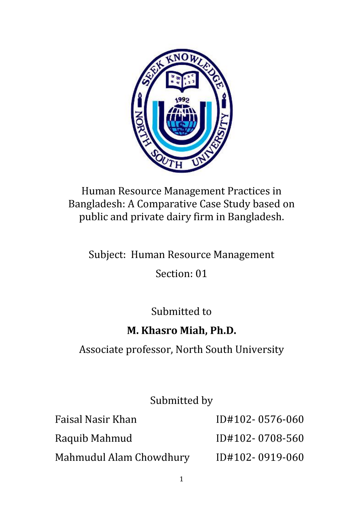 hrm practices in bangladesh assignment
