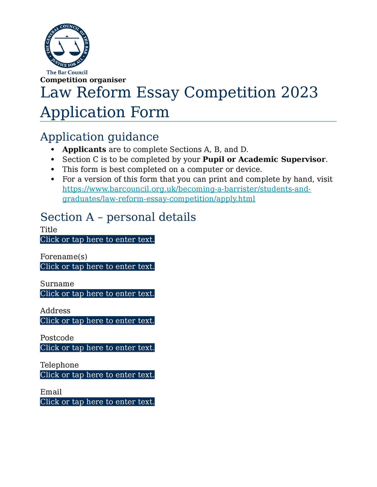 law reform essay competition 2023