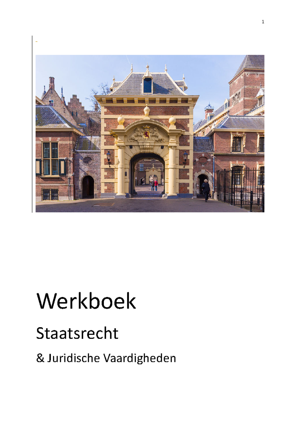 Werkboek Staatsrecht, Studenten 2021-2022 - Werkboek Staatsrecht ...