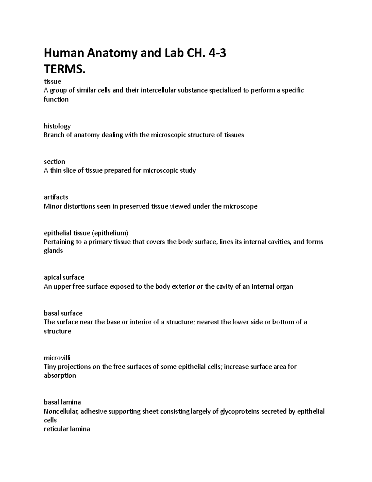 human-anatomy-and-lab-ch-4-3-4-terms-tissue-a-group-of-similar