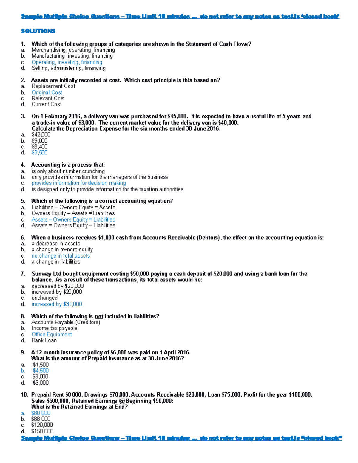 research proposal multiple choice questions and answers